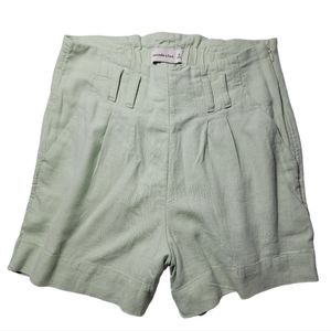 Abercrombie and Fitch Womens Linen Blend High Waisted Shorts